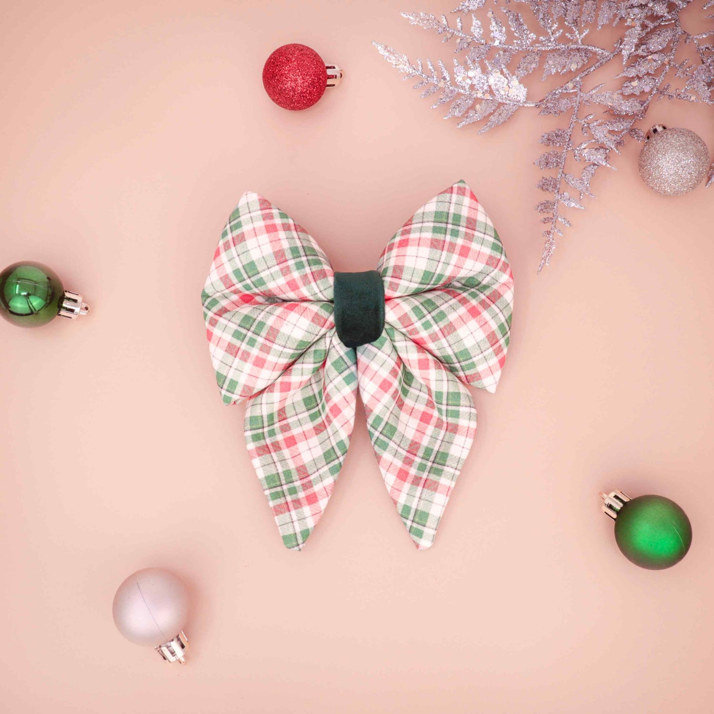 “Holiday Tartan" Sailor Bow