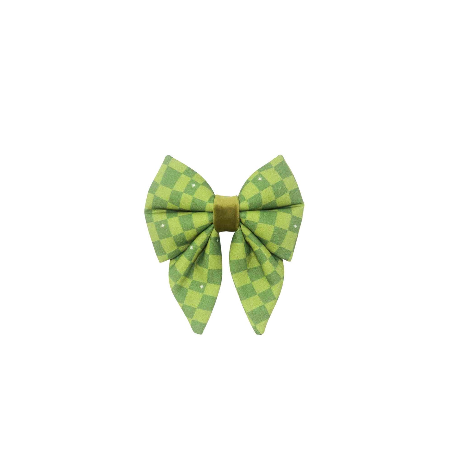 "Kiwi Grid" Sailor Bow