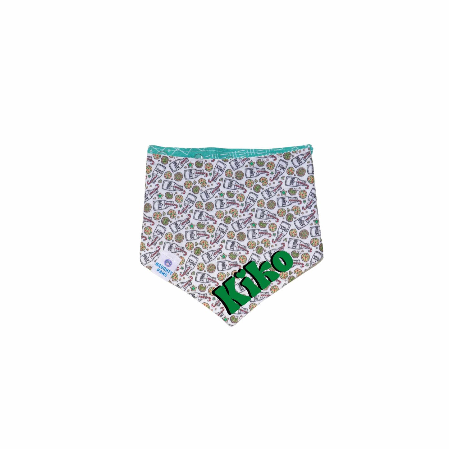 “Milk & Cookies” Reversible Bandana