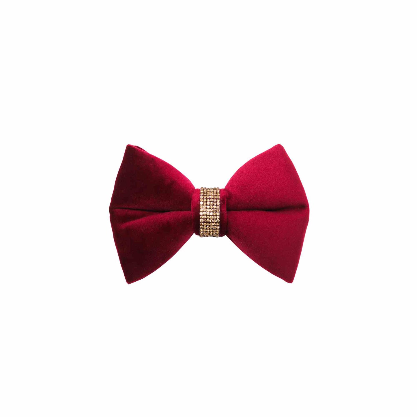 "MERLOT" VELVET BOWTIE