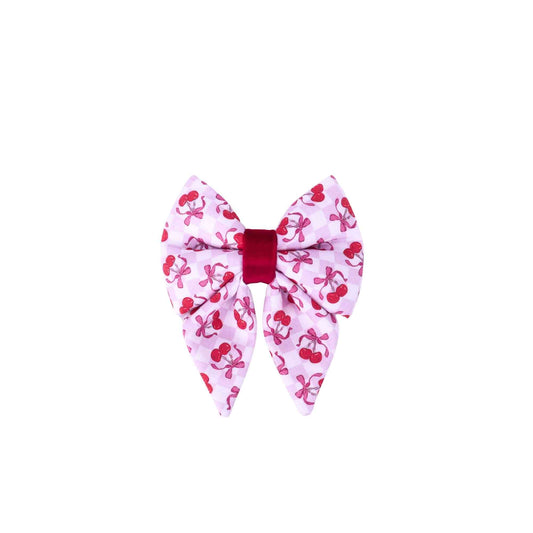 "Cherry Chic" Sailor Bow