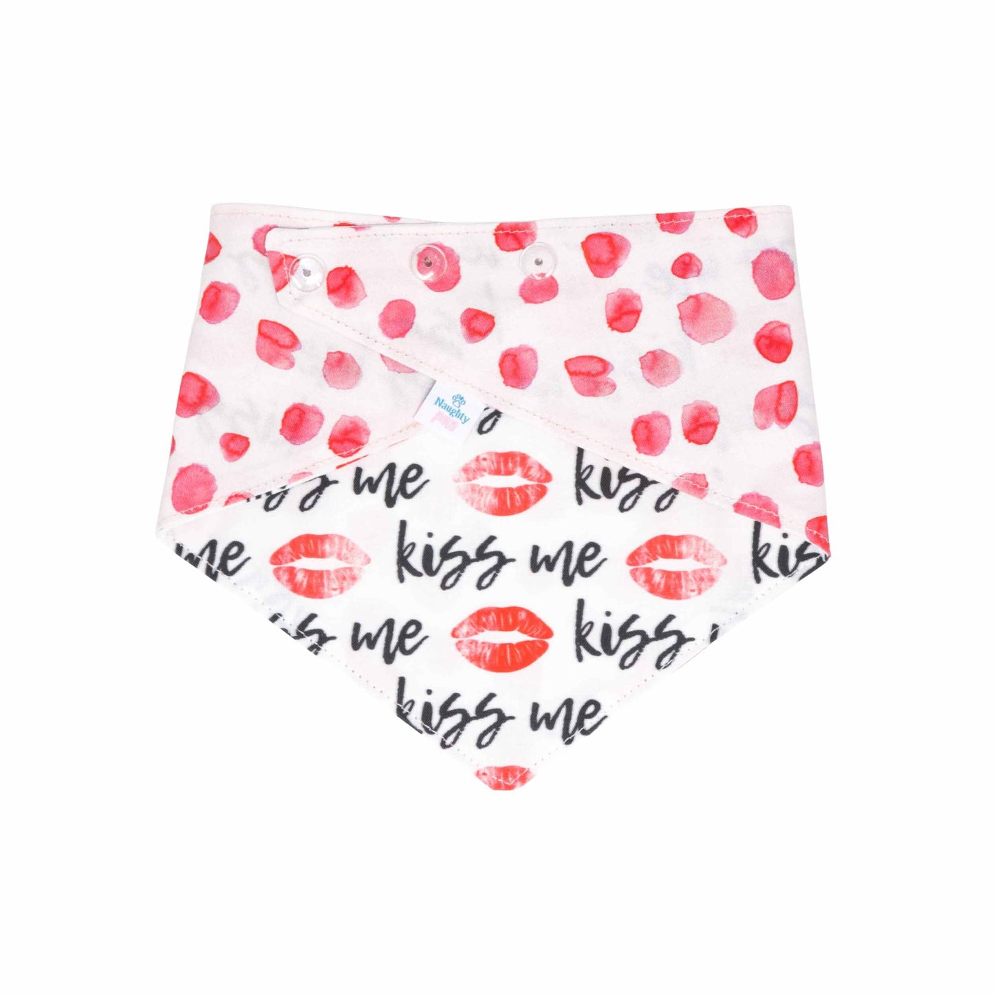 "Kiss me!" Reversible Bandana