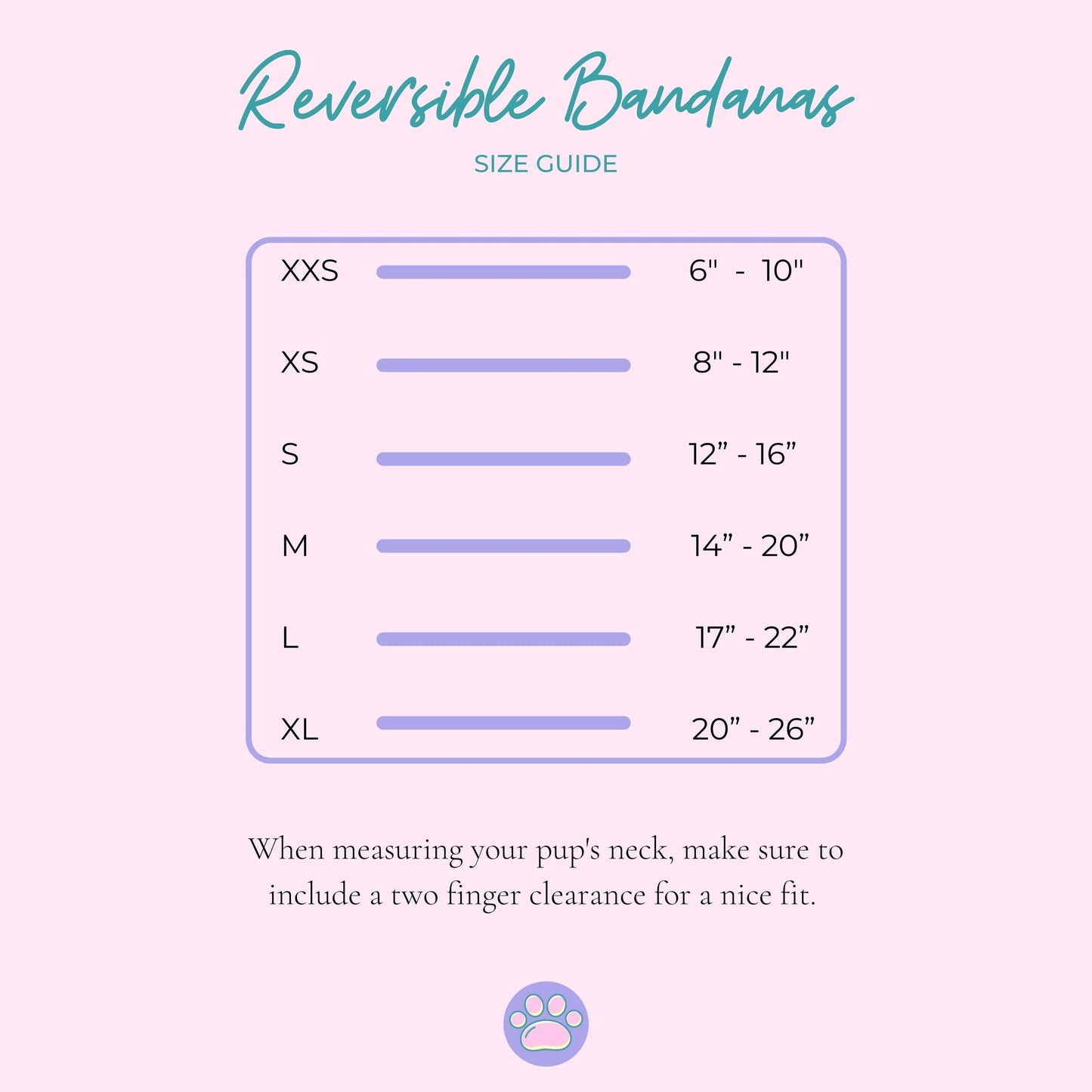 "Pinch Proof" Reversible Bandana