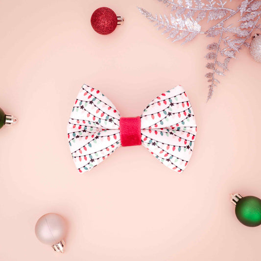 "Merry Lights" Puffy Bowtie