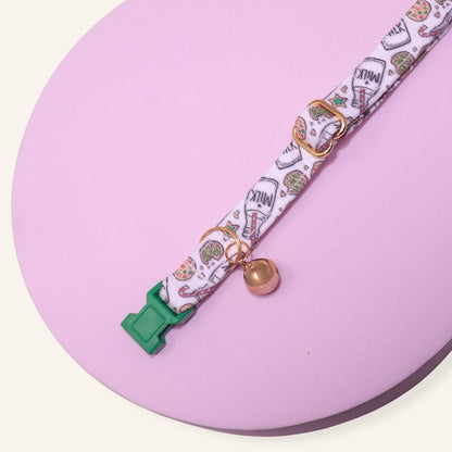 "Milk and Cookies" Breakaway Cat Collar