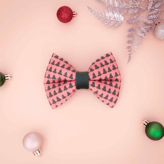 "Winter Pines" Puffy Bowtie