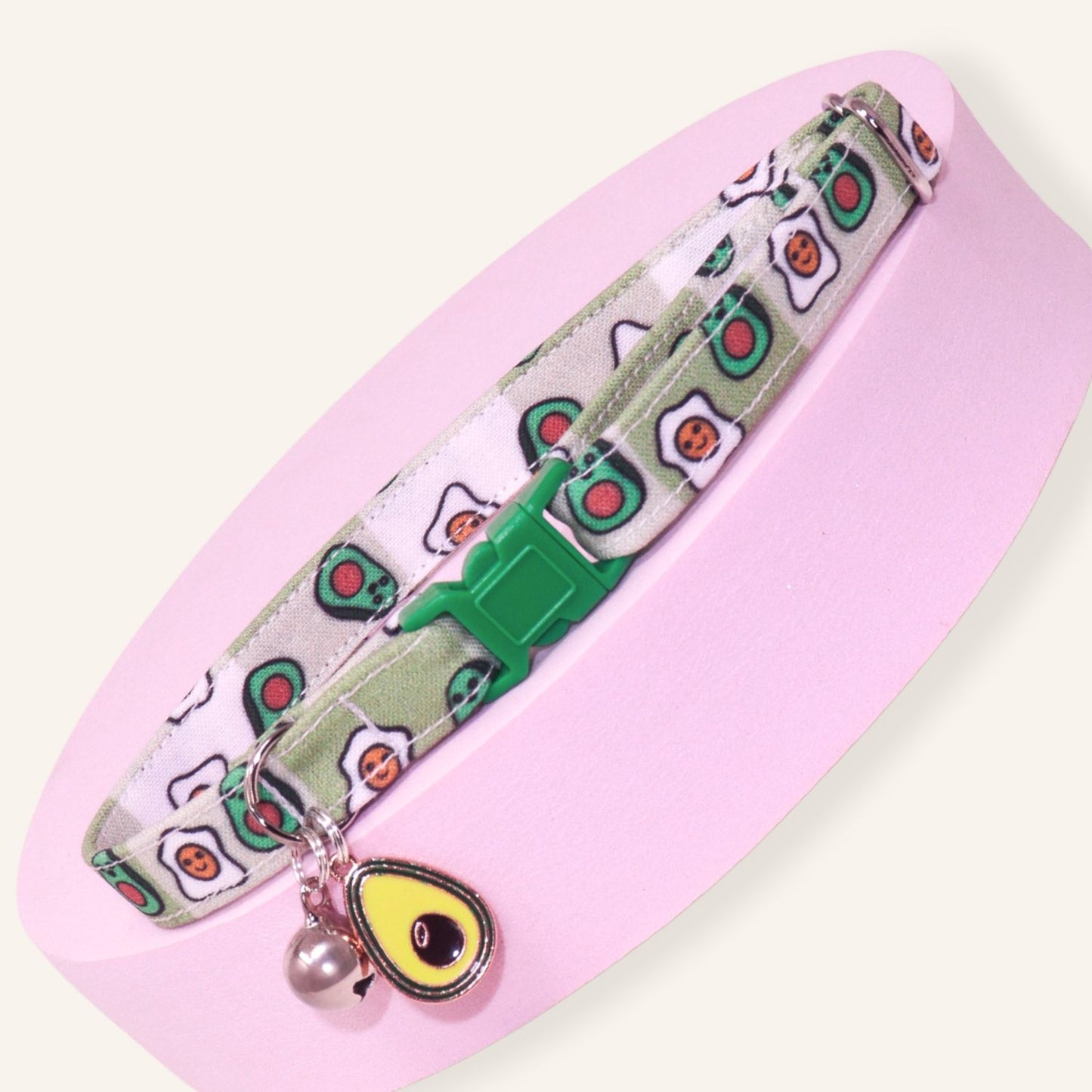 "Avocado Toast" Breakaway Cat Collar
