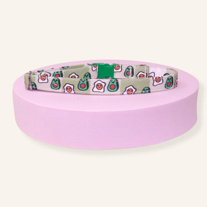 "Avocado Toast" Breakaway Cat Collar