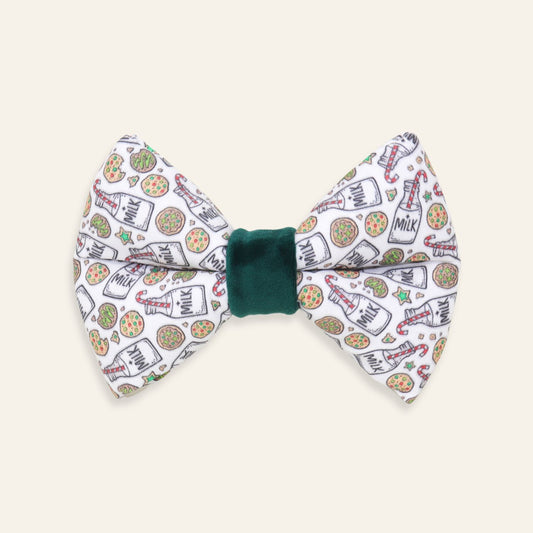 "Milk and Cookies" Puffy Bow Tie