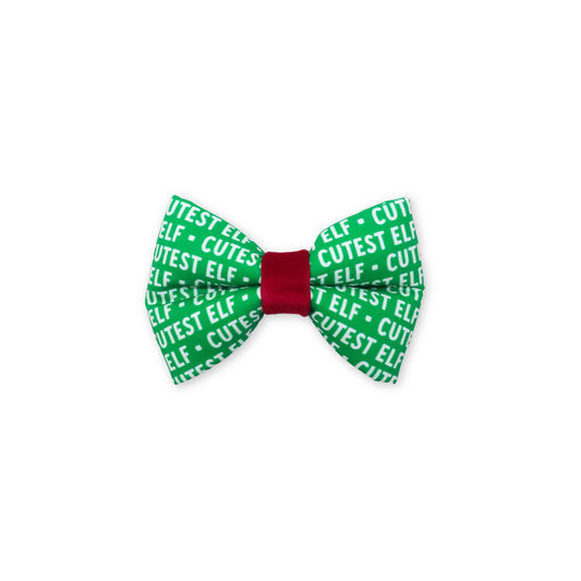 "Holly Green" Puffy Bowtie