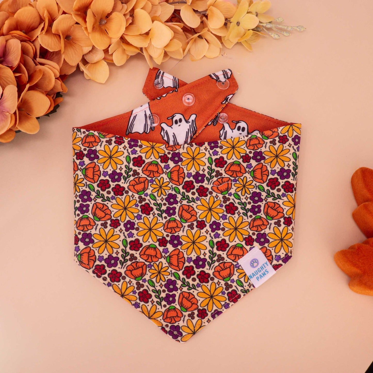 "Golden Poppy" Reversible Bandana