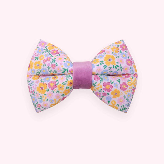 "Buttercup Garden" Puffy Bowtie