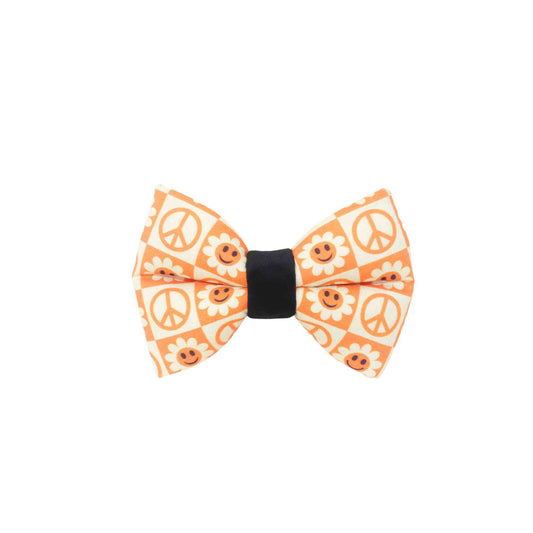 "Peace Bloom" Puffy Bow Tie