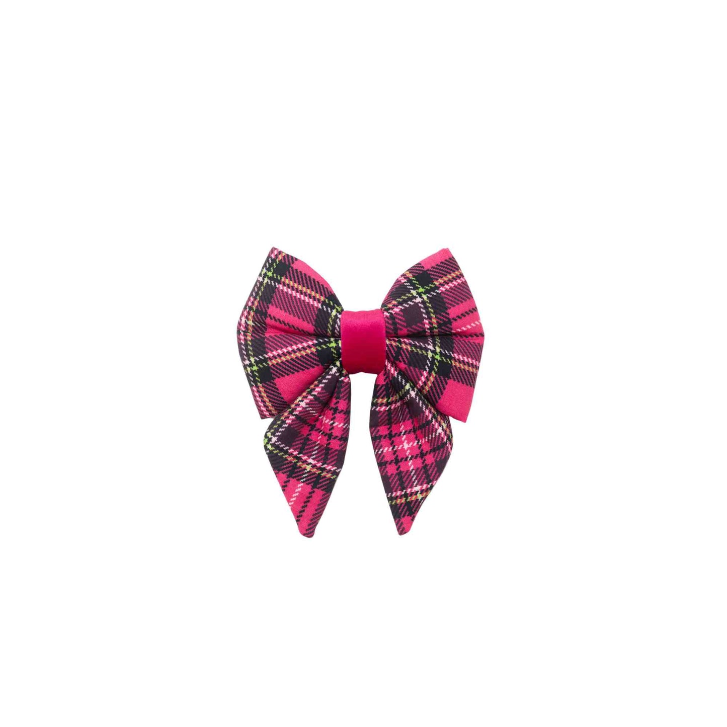 "Midnight Rose Plaid" Sailor Bow