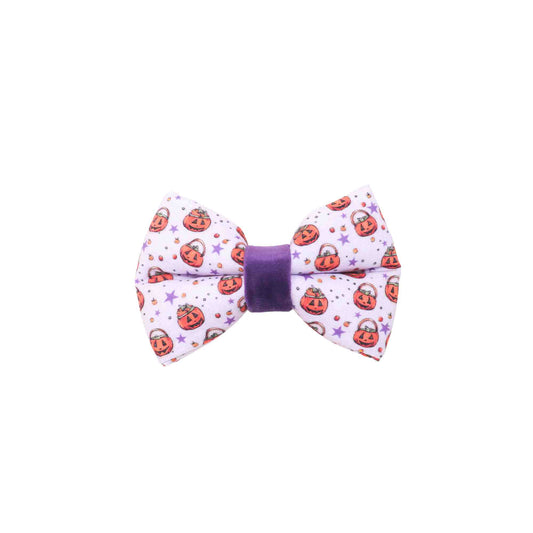 "Moonlit Pumpkin" Puffy Bowtie