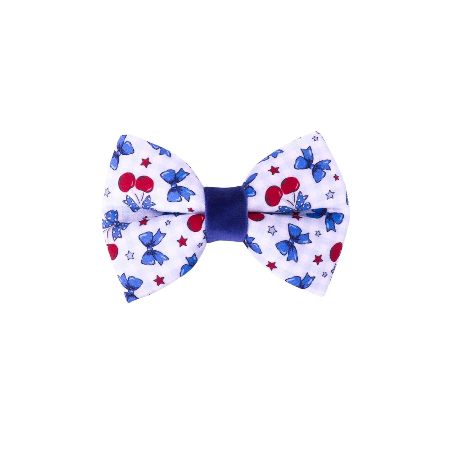 "Cherry Spark" Puffy Bowtie