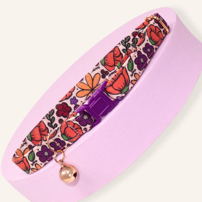 "Golden Poppy" Breakaway Cat Collar