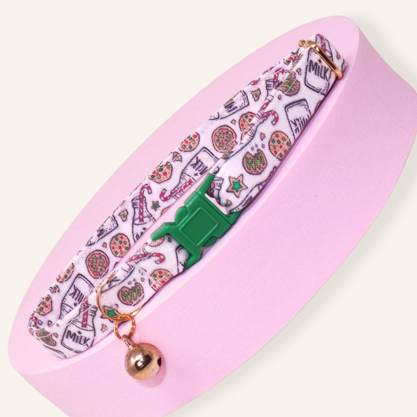 "Milk and Cookies" Breakaway Cat Collar