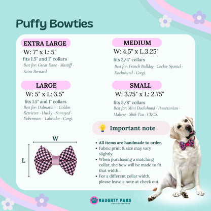 "Buttercup Garden" Puffy Bowtie