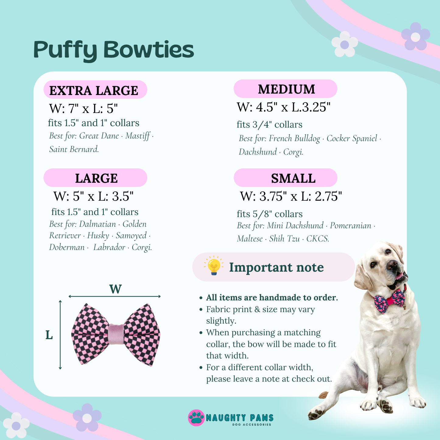 "Amalfi Breeze" Puffy Bowtie
