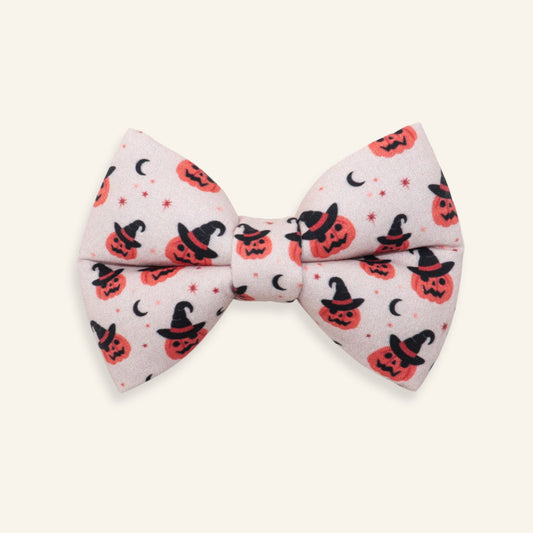 "Jack O'lantern" Puffy Bow Tie