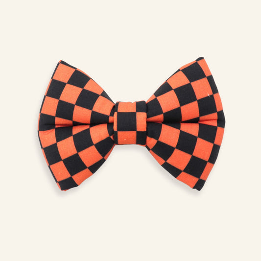 "Pumpkin Check" Bow Tie