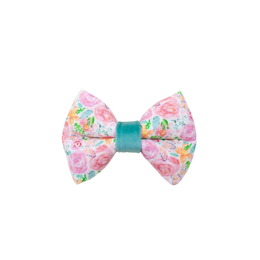 "Rosy Rendezvous " Puffy Bow Tie