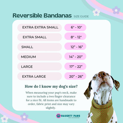 "Happy Fall" Reversible Bandana