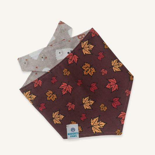 "Falling Leaves" Reversible Bandana