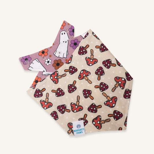 "Toadstool Treasure" Reversible Bandana