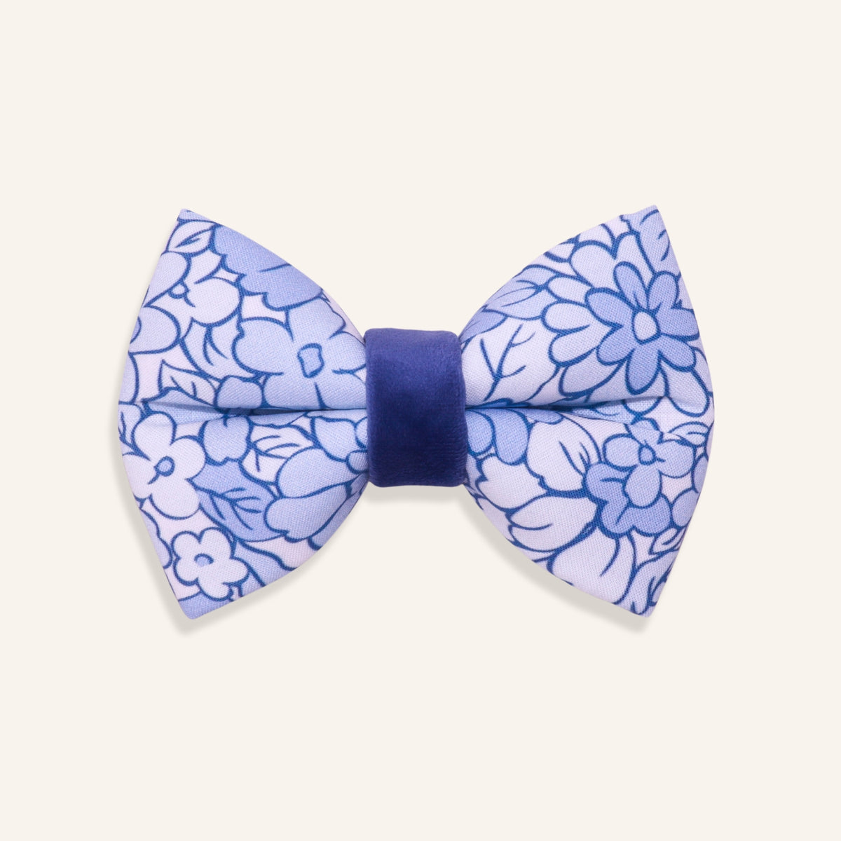 "Blue Tile" Puffy Bowtie