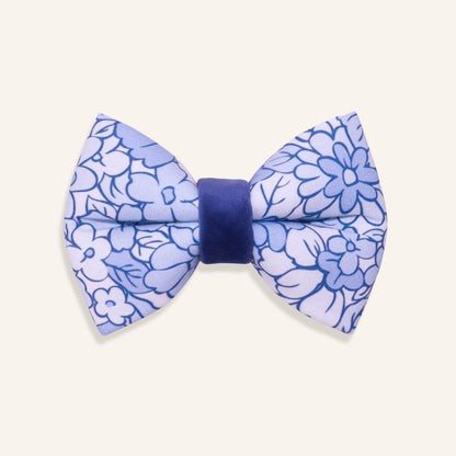 "Blue Tile" Puffy Bowtie