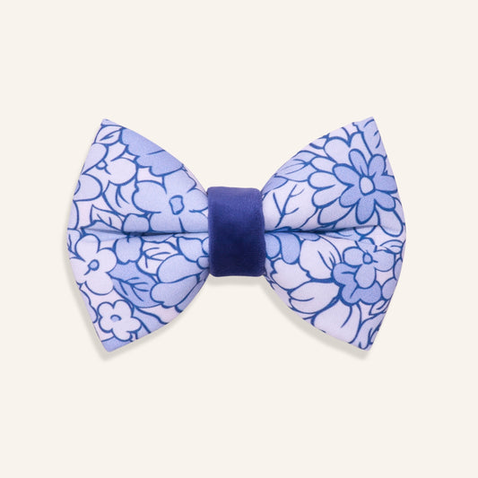 "Blue Tile" Puffy Bowtie