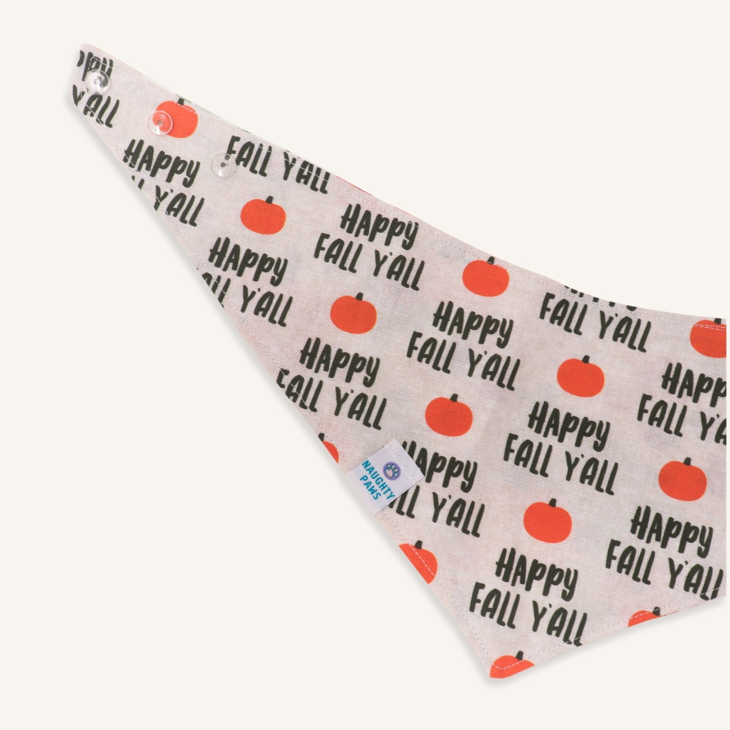 "Happy Fall" Reversible Bandana