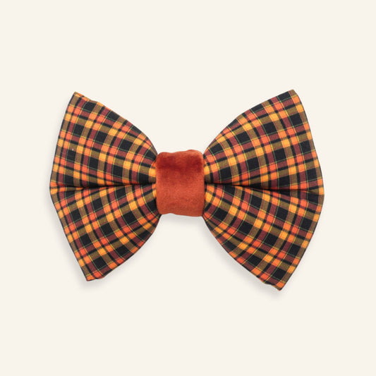 "October" Puffy Bow Tie